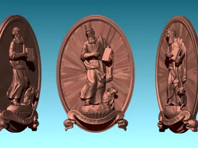 Luke-Lucas Evangelist - CNC 3D print model