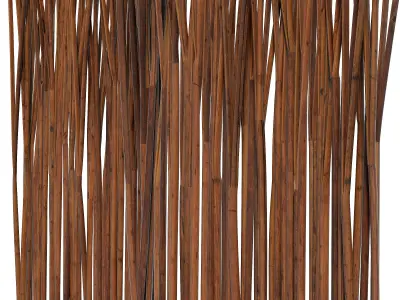 Screen thin branch wood decor n3 3D model