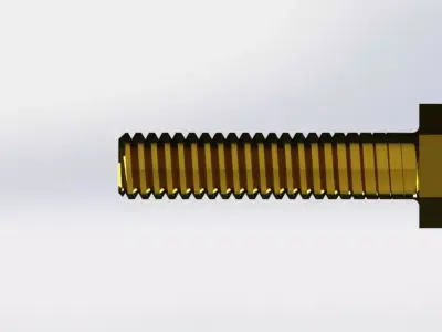 M10x45MM Hex Bolt Free 3D model