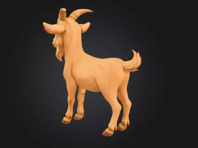 Mountain Mischief Low-poly 3D model