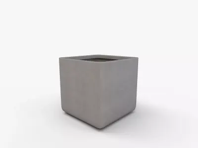 Square Large Planter 3D model
