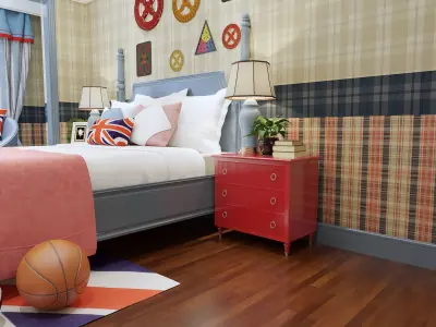 American style children room 3D model