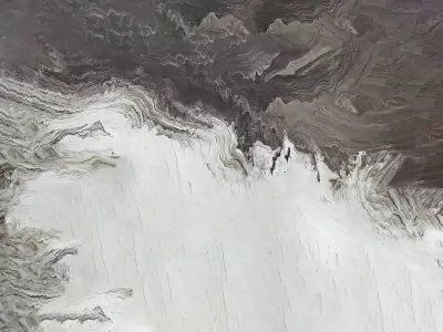 Modern V-Leg Marble center Table sofa 3D model