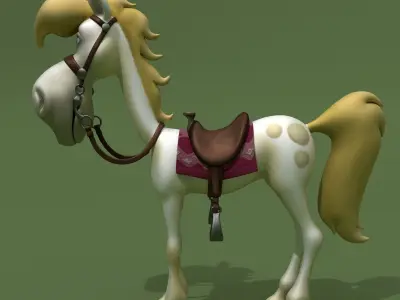 Cartoon Horse Jolly Jumper 3D model