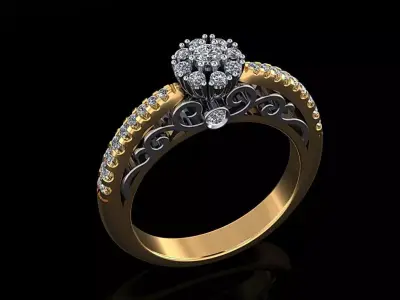 Women Ring 11 3D print model