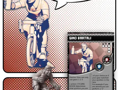 Gino Bartali TUSSLE FOR VICTORY 3D print model