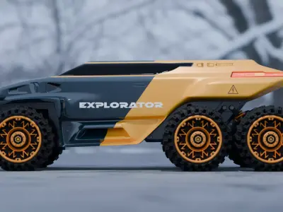 Scifi truck 2 3D model