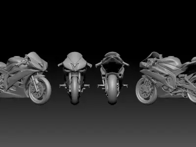 yamaha yzf 3D print model