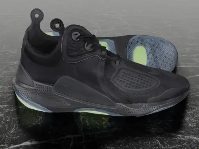 NIKE X MMW JOYRIDE CC3 SETTER  BLACK 3D SHOES Low-poly 3D model