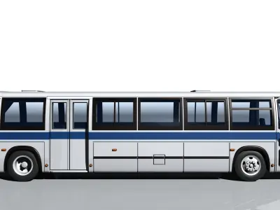 A model-copy of the GMC RTS-04 bus in scale 1 to 87 3D print model