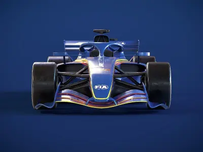Formula 1 2026 - FIA-F1 Showcar Low-poly 3D model