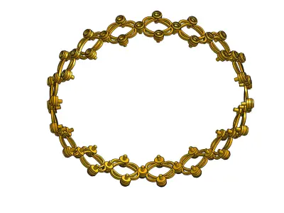 Bangle into ring cad file 3D print model