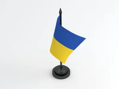 Table Flag Ukraine 3D model