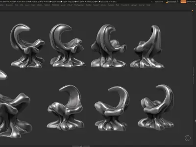 Modern Abstract Decorative sculpture 3d print model 48 3D print model