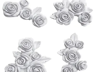 Classic Pattern Set 01 Low-poly 3D model