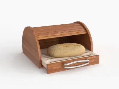 Mitheis Pearwood Bread Bin 3D model