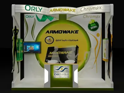 Booth Exhibition Stand a267a  3D model