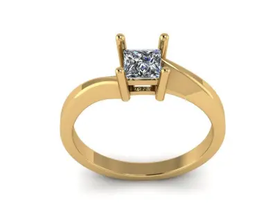 Jewelry Diamond Ring 3D Print Model  3D print model 14