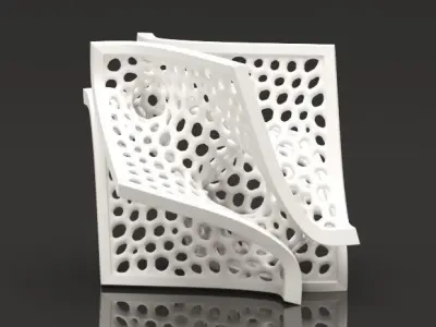 Voronoi Batwing Decor 3D print model