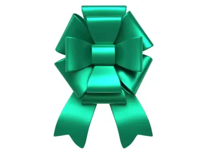 Christmas Bow Ribbon 45 Low-poly 3D model