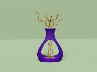 Empty Vases 01 - Modern Plant Vase - STL Printable 3D print model