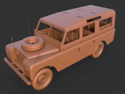 Land Rover 109 LWB 3D print model