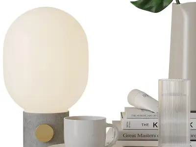 Decorative set for bedside table 3D model