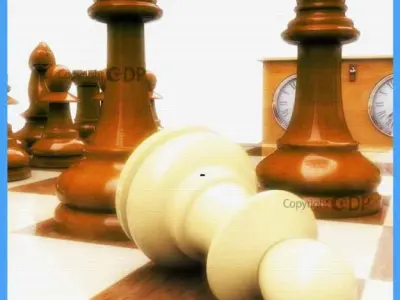 Chess Board 3D model