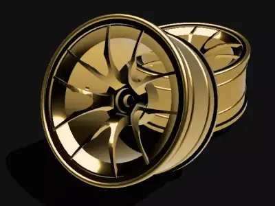RC Car Drift Rims 1 10 Arc 3D print model