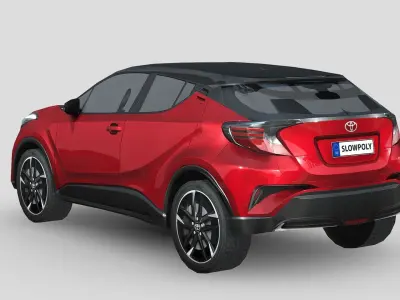 Toyota C-HR 2021 Low-poly 3D model