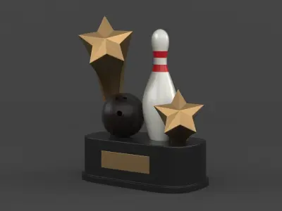 Trophy Cup 3D model 27