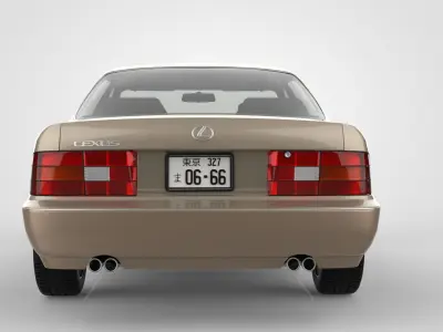 Lexus LS 400 1989 3D model