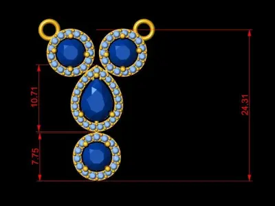 Pendant Necklace 3D print model get