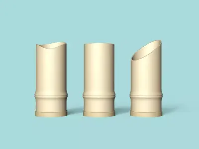 Kit 03 Bamboo Vases - Cute Plant Pot 3D print model