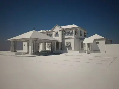 Luxury Home bahama style 3D model