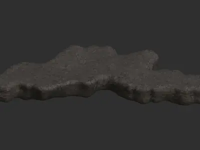 Rock Walkway 4 - Base Free low-poly 3D model