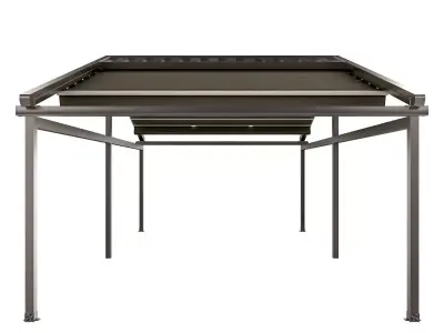 Motorized Pergola 5a nickel matte 3D model