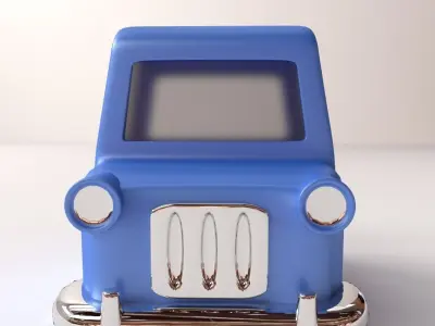 Cartoon Car 3D model get