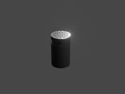 Trash can Free low-poly 3D model get
