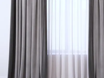 Set 104 Curtains 3D model