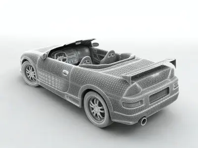  2003 Mitsubishi Eclipse Spyder Convertible 3D model