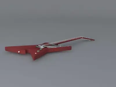 Washburn Dimebag Darrell Culprit model guitar Free 3D model