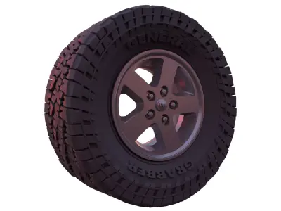 General Red Letter Grabber - Rubber part of  the Tire and Rims 3D print model