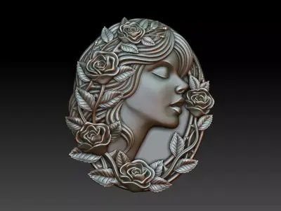 Greenlady 7 3D print model