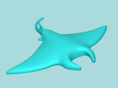 Manta Ray - Wall Decor - Decoration 3D print model
