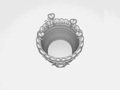 Valentine Heart Gift Box Romantic Decorative Container  3D print model