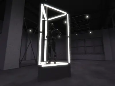 Transparent Booth Photo Opportunity 2 3D model