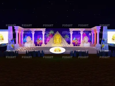 Egypt  event stage 3D model