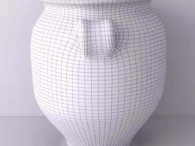Terracotta Vase or Pot 1 3D model