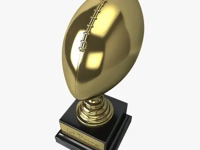 Football Trophy 3D model